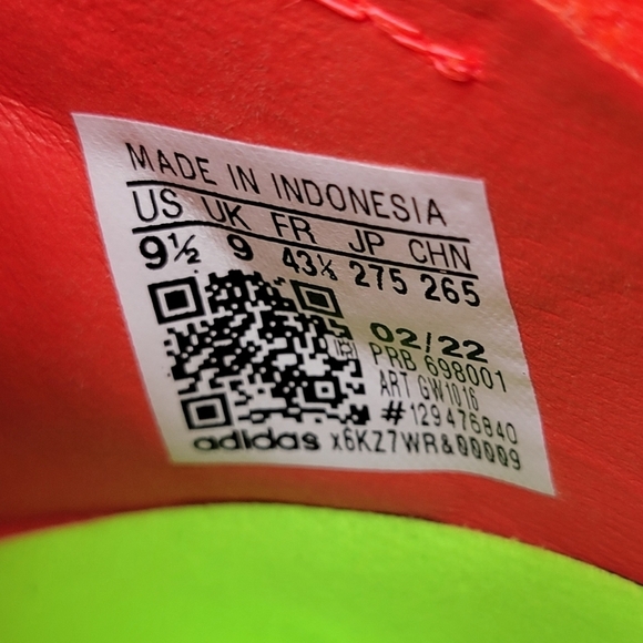 Adidas Predator Edge.1 SG Soccer Cleats Solar Red GW1016 Men’s Size 9.5 New - Picture 4 of 10